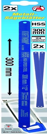 2 piezas de metal de hoja de sierra HSS Juego de 13 x 300 mm