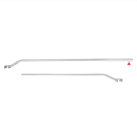 Soporte de lona de aluminio extensible de 132 a 204 cm para lona de remolque