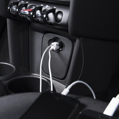 Cargador USB mini bidireccional tipo A 12 V 24 V 3100 mA