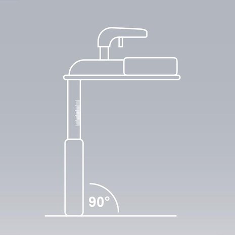 Bascula de barra de tiro con base de plastico