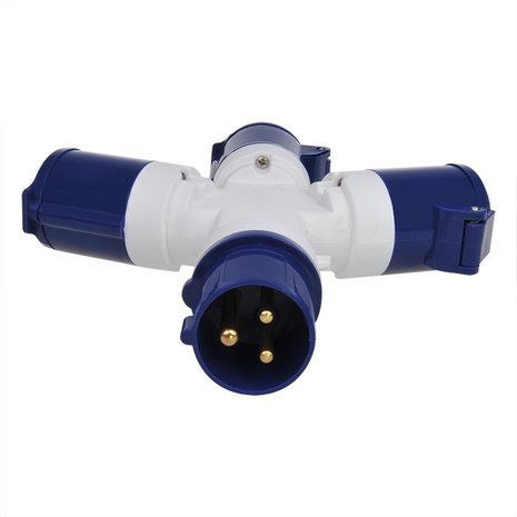 Divisor CEE de 3 vias de 16 A