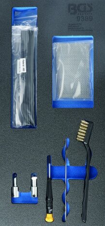 Kit de accesorios para juego de reparacion de plastico con soldador de gas BGS 9388