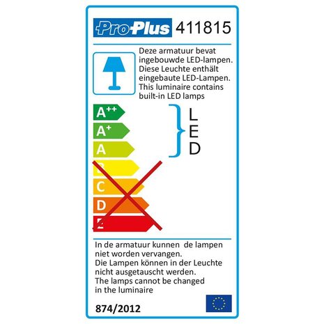 Surface-mounted luminaire 24-leds 12V 320lm 38x208x127mm