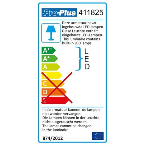 Linea de luz 30 leds 12V 450lm 470x35x33mm