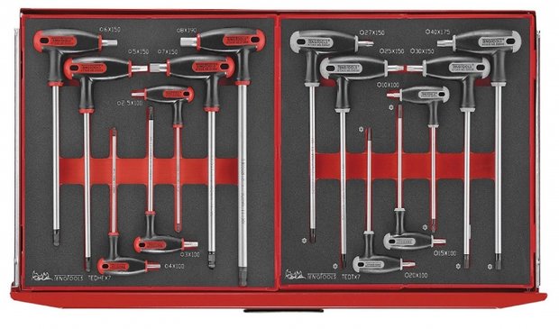 Mega master toolset 417 bandejas de espuma eva