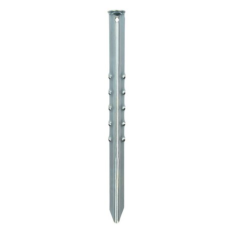 Estaca de tienda de 40 cm de metal acanalado