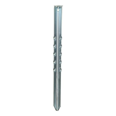 Estaca de tienda de 40 cm de metal acanalado