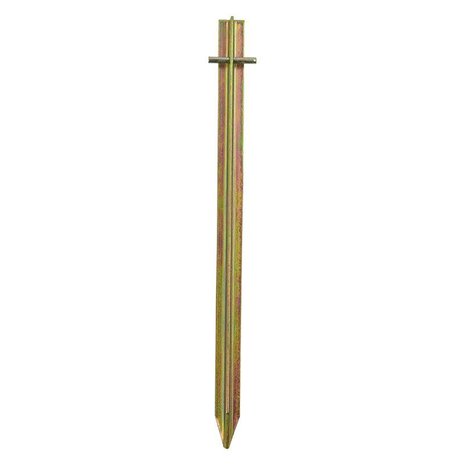 Clavija en T de metal de 40 cm