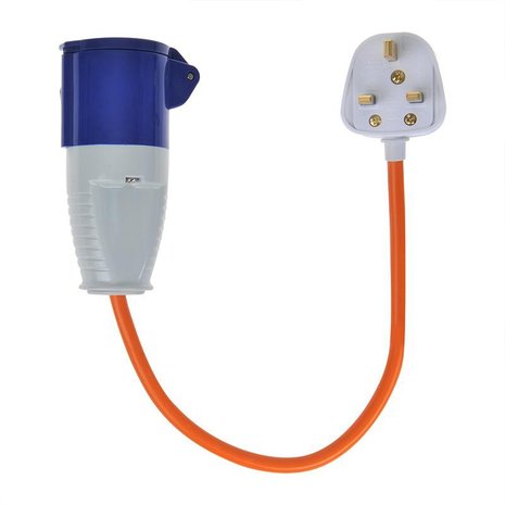 Cable de extension de 40 cm desde el enchufe del Reino Unido al CEE