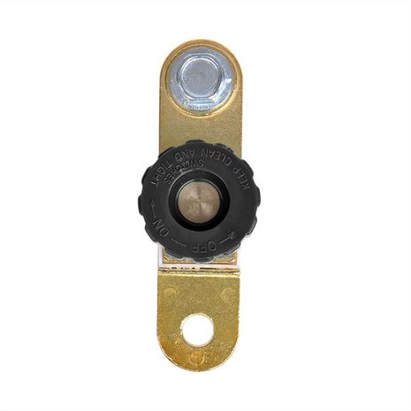 Abrazadera de terminal de bateria (-) con disyuntor plano
