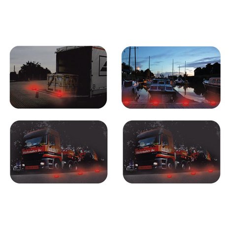 Disco de advertencia 16+8LED naranja