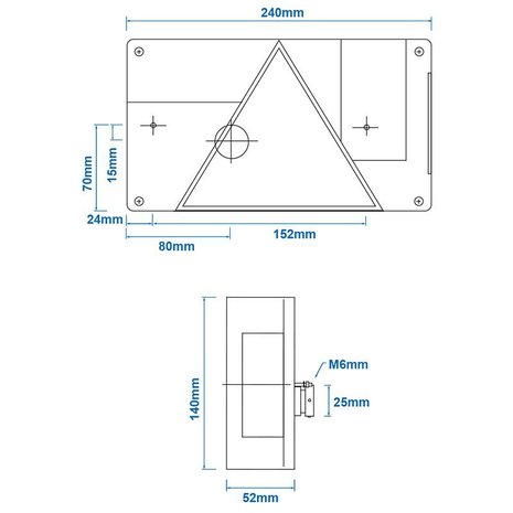 Luz trasera derecha Aspock Multipoint II