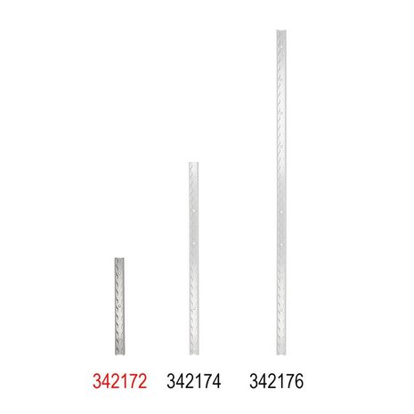 Riel de encuadernacion de aluminio de 30 cm