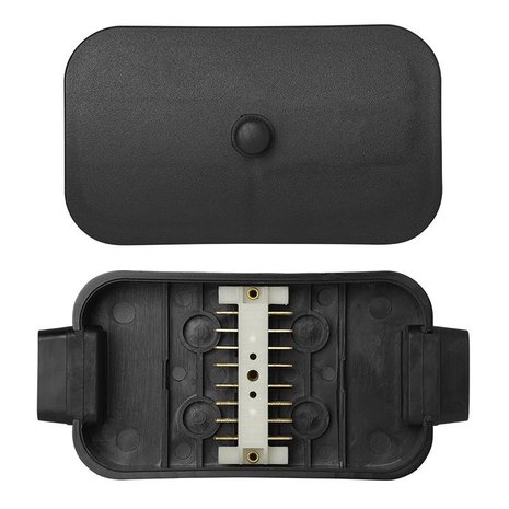 Caja de conexion de cables de plastico de 8x4 pines PM