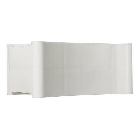 Calzo de rueda de plastico blanco con soporte incluido