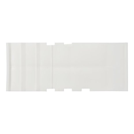 Calzo de rueda de plastico blanco con soporte incluido