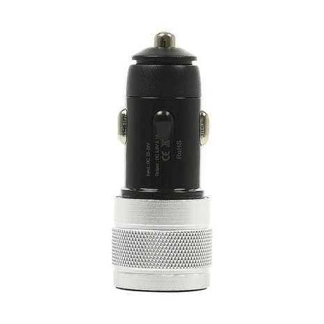 Cargador USB tipo A+C bidireccional 12V 24V 3100mA