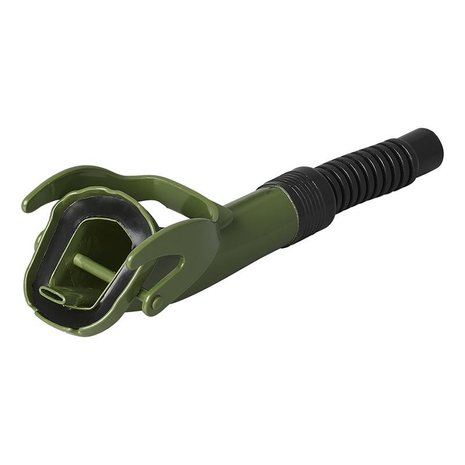 Pico vertedor metalico verde flexible apto para gasolina y diesel