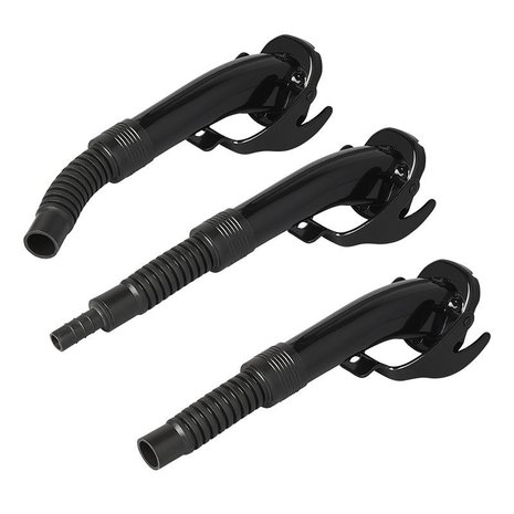 Pico vertedor metalico negro flexible apto para gasolina y diesel
