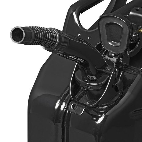 Pico vertedor metalico negro flexible apto para gasolina y diesel