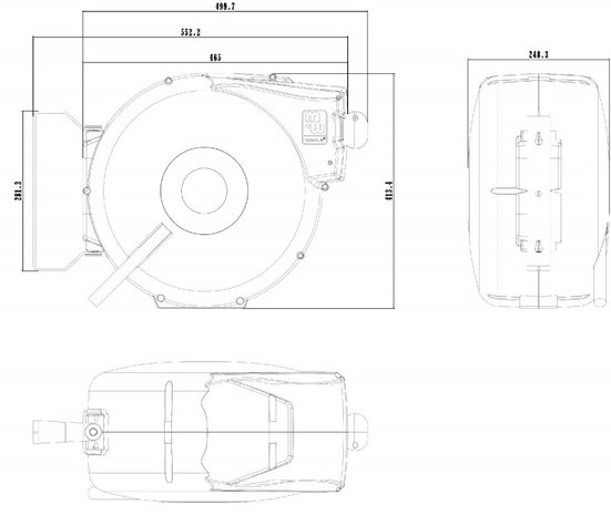 Carrete de aire 14 m - 3/8