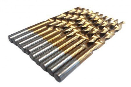 Brocas helicoidales HSS de 1 mm x 10 piezas