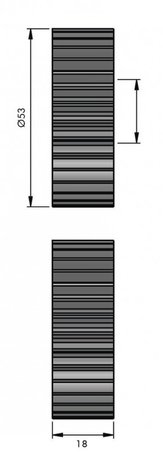 Dispositivo frontal manual de 0.8x110mm