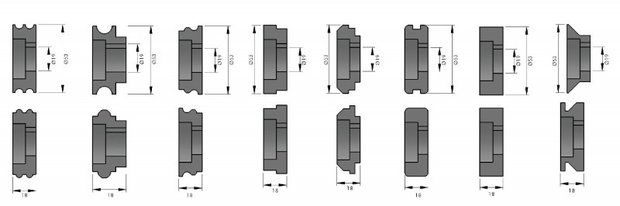 Dispositivo frontal manual de 0.8x110mm