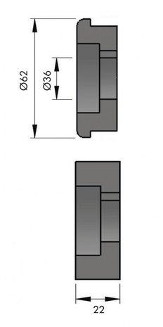 Dispositivo frontal manual 1.2x140mm