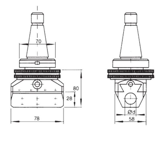 Cabezal de mandrinado universal automatico DIN228 mk / m MK4/M16