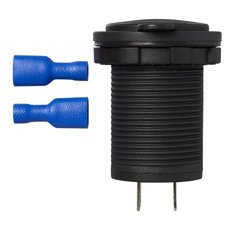 Caja de empotrar USB doble tipo A 2x2100mA 12V 24V