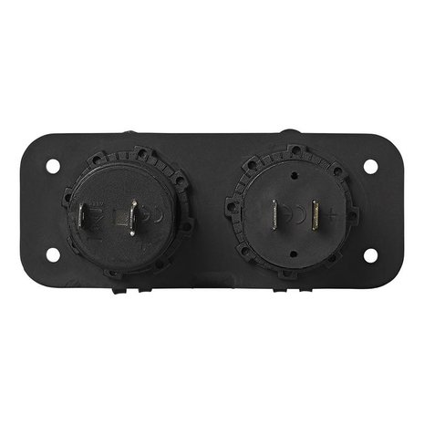 Kit de empotrar: Toma DIN + puerto USB doble tipo A 2x2100mA