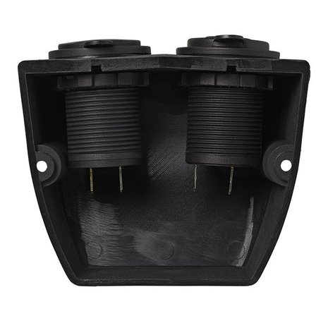 Kit de superficie: Toma DIN + puerto USB doble tipo A 2x2100mA