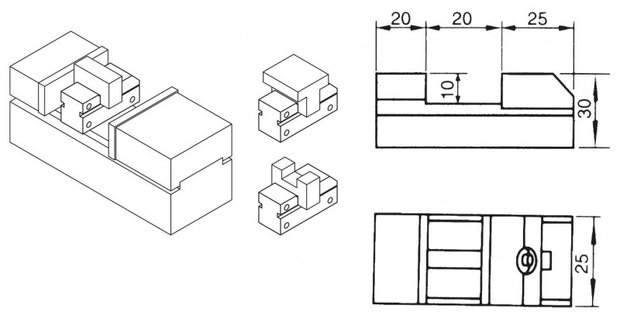 Mini medidas de precisión / pinza de rectificado