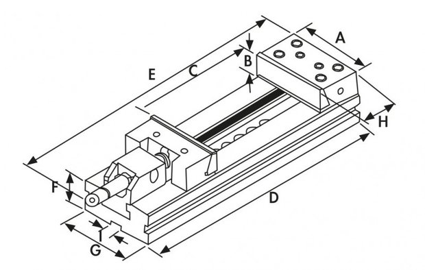 Abrazadera de maquina hidraulica modular