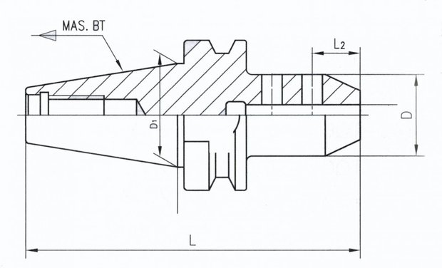 Soporte de soldadura equilibrado MAS403 BT40