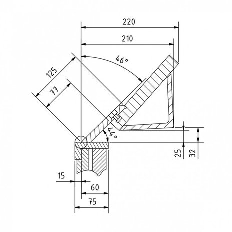 Banco de flexion 1020mm - hoja superior segmentada