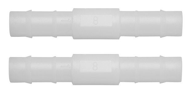Water hose connector straight 10mm 2 pieces in blister