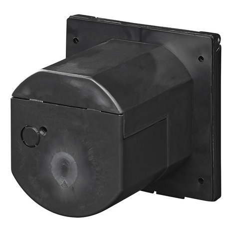Caja de entrada de pared CEE cuadrada negra