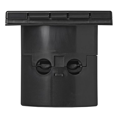 Caja de entrada de pared CEE cuadrada negra