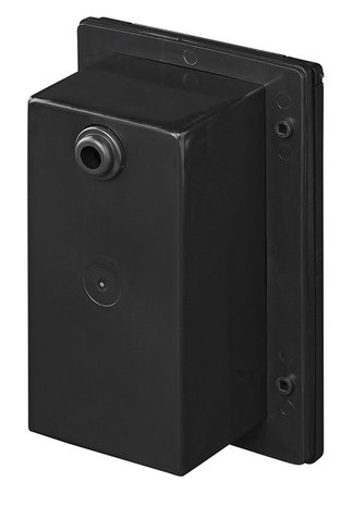 Caja de entrada de pared CEE rectangular negra