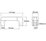 Gancho extractor del inyector, 13 mm