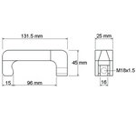 Gancho extractor del inyector, 16 mm