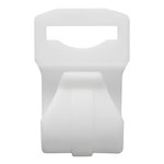 Tent clip 20-25mm with slot white