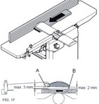 Espesador de cepillo portatil - 204mm - 2mm