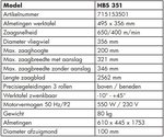 Sierra de cinta vertical HBS351