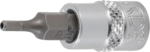 Juego de puntas de vaso entrada 6,3 mm (1/4) hexagono interior con perforacion 2 - 7 mm 8 piezas