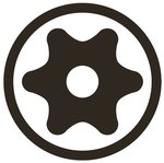 1/4 punta de vaso Torx (T-Star) inviolable T8