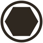 1/2 punta de vaso de impacto hexagonal 6x100 mm
