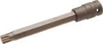 1/2 punta de vaso de impacto spline M10x10x140 mm